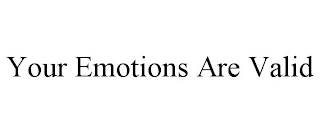 YOUR EMOTIONS ARE VALID