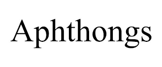 APHTHONGS