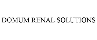 DOMUM RENAL SOLUTIONS