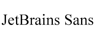 JETBRAINS SANS