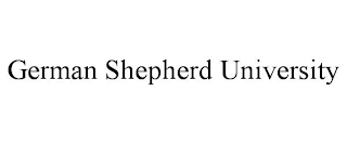 GERMAN SHEPHERD UNIVERSITY