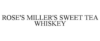 ROSE'S MILLER'S SWEET TEA WHISKEY