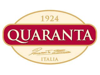 QUARANTA 1924 QUARANTA ENRICO ITALIA