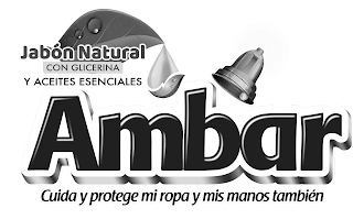 AMBAR CUIDA Y PROTEGE MI ROPA Y MIS MANOS TAMBIEN JABÓN NATURAL CON GLICERINA Y ACEITES ESENCIALÉS