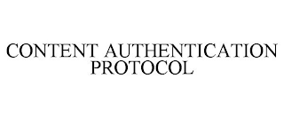 CONTENT AUTHENTICATION PROTOCOL