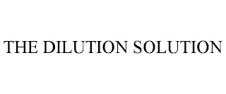 THE DILUTION SOLUTION