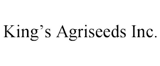 KING'S AGRISEEDS INC.