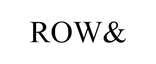 ROW&