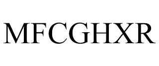 MFCGHXR