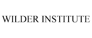 WILDER INSTITUTE