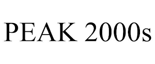 PEAK 2000S