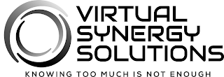 VIRTUAL SYNERGY SOLUTIONS KNOWING TOO MUCH IS NOT ENOUGH