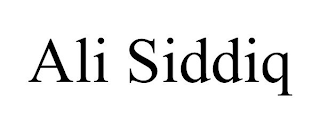ALI SIDDIQ