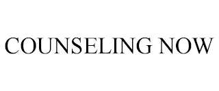 COUNSELING NOW