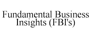 FUNDAMENTAL BUSINESS INSIGHTS (FBI'S)