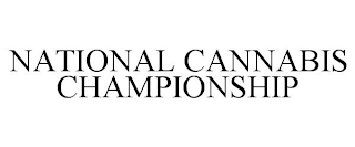 NATIONAL CANNABIS CHAMPIONSHIP