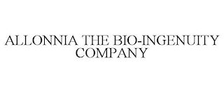 ALLONNIA THE BIO-INGENUITY COMPANY