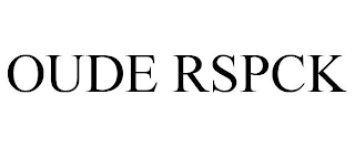 OUDE RSPCK