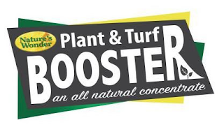 NATURE'S WONDER PLANT & TURF BOOSTER AN ALL NATURAL CONCENTRATE