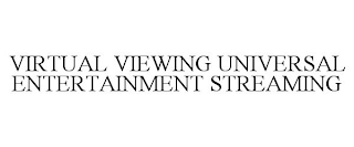 VIRTUAL VIEWING UNIVERSAL ENTERTAINMENT STREAMING