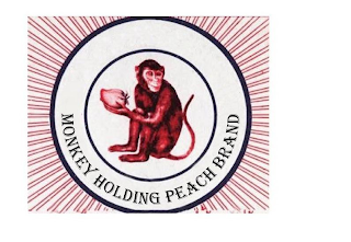 MONKEY HOLDING PEACH BRAND