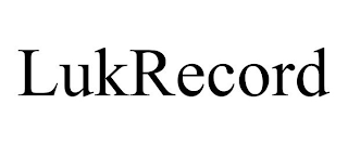 LUKRECORD