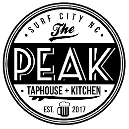 THE PEAK · TAPHOUSE + KITCHEN ·  · SURF CITY NC · EST. 2017