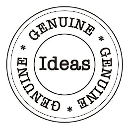 GENUINE GENUINE GENUINE IDEAS