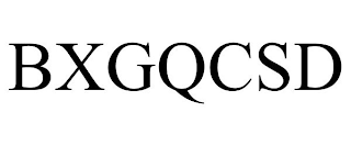BXGQCSD