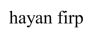 HAYAN FIRP