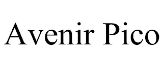 AVENIR PICO trademark