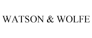 WATSON & WOLFE