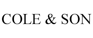 COLE & SON