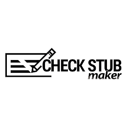 CHECK STUB MAKER