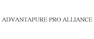 ADVANTAPURE PRO ALLIANCE