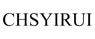 CHSYIRUI