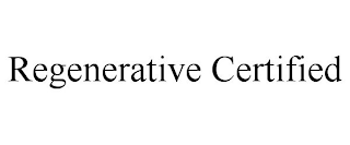 REGENERATIVE CERTIFIED