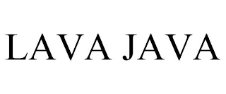 LAVA JAVA