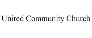 UNITED COMMUNITY CHURCH