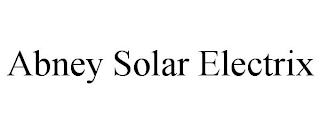 ABNEY SOLAR ELECTRIX