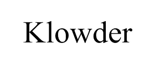 KLOWDER