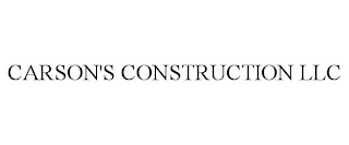 CARSON'S CONSTRUCTION LLC