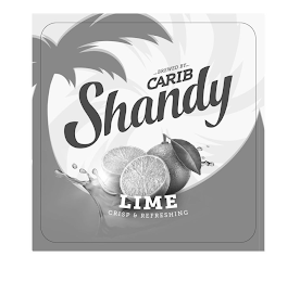 BREWED BY CARIB SHANDY LIME CRISP & REFRESHING