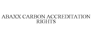 ABAXX CARBON ACCREDITATION RIGHTS