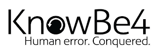 KNOWBE4 HUMAN ERROR. CONQUERED.