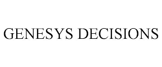 GENESYS DECISIONS