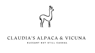 CLAUDIA'S ALPACA & VICUNA ELEGANT BUT STILL CASUAL