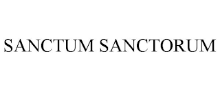 SANCTUM SANCTORUM