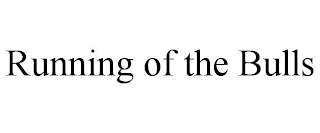 RUNNING OF THE BULLS