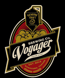 GENUINE CRAFT BREWING CO. VOYAGER TRADE MARK EST. 2014 WAKAYMA, TANABE.